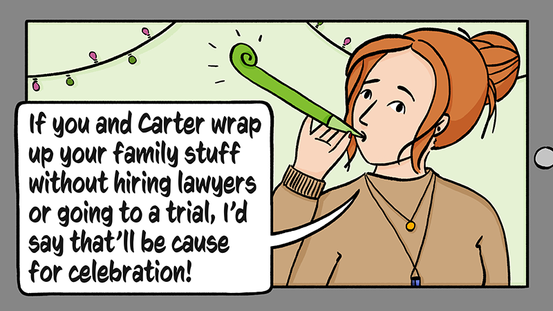 Trying for early resolution - Panel 11 of 12